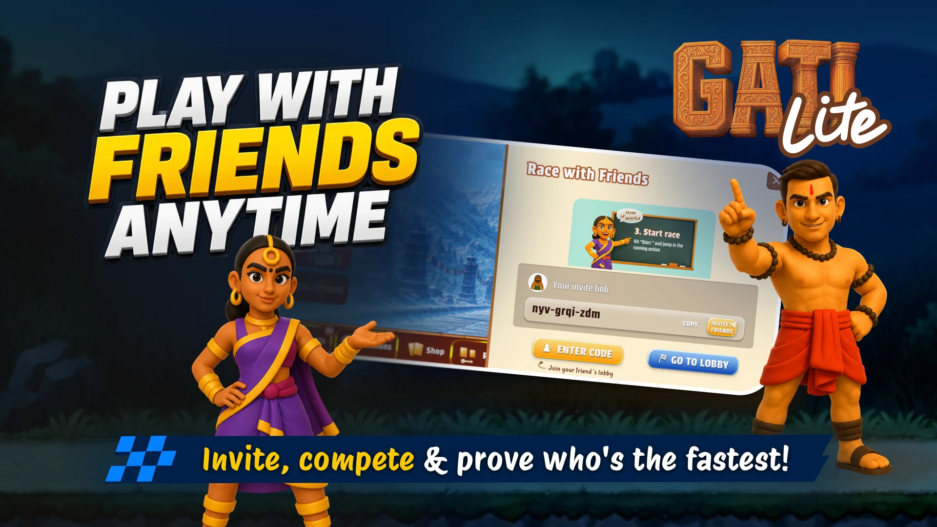 Gati Lite: Multiplayer Racing screenshot